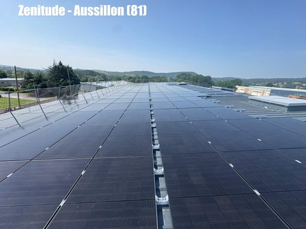 Projet Zenitude - centrale solaire en toiture autoconsommation à Aussilon dans le Tarn